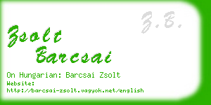 zsolt barcsai business card